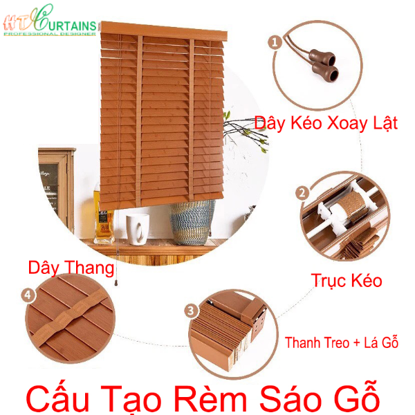 Cấu tạo rèm gỗ bắc ninh