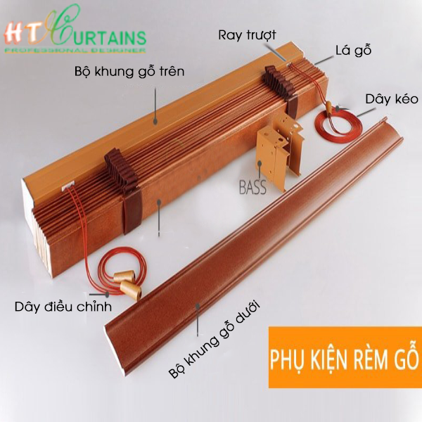 Cấu tạo rèm gỗ Bắc Giang